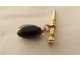Key watch key solid gold 18 carats jewel charm agate PB 4.39gr XIXth