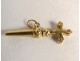 18-carat solid gold watch key, PB cross, gr XIXth century