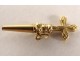 18-carat solid gold watch key, PB cross, gr XIXth century