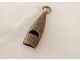 Miniature whistle silver metal jewel charm XIXth century