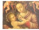 HSP religious painting portrait Virgin and Child Jesus cherubs XVIII