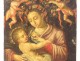 HSP religious painting portrait Virgin and Child Jesus cherubs XVIII