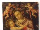 HSP religious painting portrait Virgin and Child Jesus cherubs XVIII