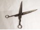 Large pair of 18th century wrought iron draper scissors