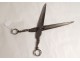Large pair of 18th century wrought iron draper scissors