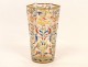 Blown glass vase enamelled Nevers Dogs 18th