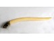 Letter opener solid gold 18K ivory enamel panther head emeralds Art Deco XXth