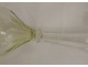 Series of 12 cut crystal stemmed glasses green color late 19th early 20th