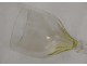 Series of 12 cut crystal stemmed glasses green color late 19th early 20th