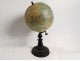 Terrestrial globe world map Geographer J. Forest rue Buci Paris wood XIXth