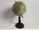 Terrestrial globe world map Geographer J. Forest rue Buci Paris wood XIXth