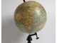 Terrestrial globe world map Geographer J. Forest rue Buci Paris wood XIXth