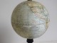 Terrestrial globe world map Geographer J. Forest rue Buci Paris wood XIXth