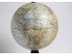 Terrestrial globe world map Geographer J. Forest rue Buci Paris wood XIXth