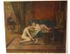 HST painting Louis Galliac interior scene naked women models painter XIXth