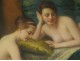 HST painting Louis Galliac interior scene naked women models painter XIXth