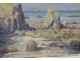 HST table view Côte Sauvage Quiberon Brittany rocks beach 1921 XXth