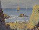 HST table view Côte Sauvage Quiberon Brittany rocks beach 1921 XXth