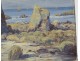 HST table view Côte Sauvage Quiberon Brittany rocks beach 1921 XXth