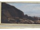 HSP painting seascape beach rocks character seaside Normandy XIXth