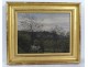 HSP painting countryside landscape river trees forest hill late 19th century