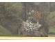 HSP painting countryside landscape river trees forest hill late 19th century