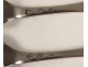 Solid silver cutlery Morlaix Brittany Pierre le Goff XVIIIth coat of arms