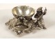 Egg cup solid silver foreign character grotesque elf 86gr XIX