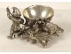 Egg cup solid silver foreign character grotesque elf 86gr XIX