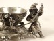 Egg cup solid silver foreign character grotesque elf 86gr XIX