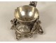 Egg cup solid silver foreign character grotesque elf 86gr XIX