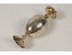 Russian silver vermeil double egg cup Moscow 1880 62gr XIXth century