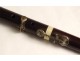 Flute signed Thibouville exotic wood silver XIXth century