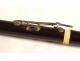 Flute signed Thibouville exotic wood silver XIXth century