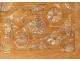 Decorative panel carved wood paneling flowers shells XVIIIth century