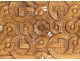 Decorative panel carved wood paneling flowers shells XVIIIth century