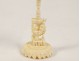 Large ivory Canton ball carved flower dragons China XIXth century