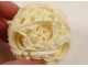 Large ivory Canton ball carved flower dragons China XIXth century