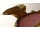 Porcelain cup Paris cherub gilt bronze birds vine Napoleon III XIXth