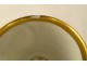 Paris porcelain cup saucer grisaille gilding young woman Empire XIXth