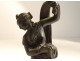 Sculpture bronze statuette goddess Venus Callipyge nude late 18th century