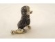 Small solid silver sculpture seated poodle dog 21.98gr 20th century