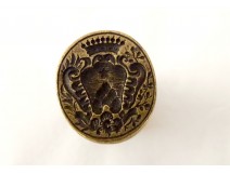 Seal seal bronze coat of arms coat of arms count crown eighteenth shell