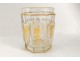 Cut crystal glass Le Creusot Baccarat gilt vine nineteenth century