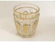 Cut crystal glass Le Creusot Baccarat gilt vine nineteenth century
