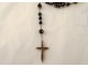 Rosary cross reliquary medal Jubilee Pius IX 1875 silver metal XIXth