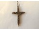 Rosary cross reliquary medal Jubilee Pius IX 1875 silver metal XIXth