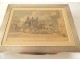 Box box Sterling silver engraving York Highflyer Coach early 20th century