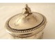Swedish solid silver box Sweden flowers foliage 419gr 1902 early 20th century
