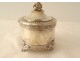 Swedish solid silver box Sweden flowers foliage 419gr 1902 early 20th century